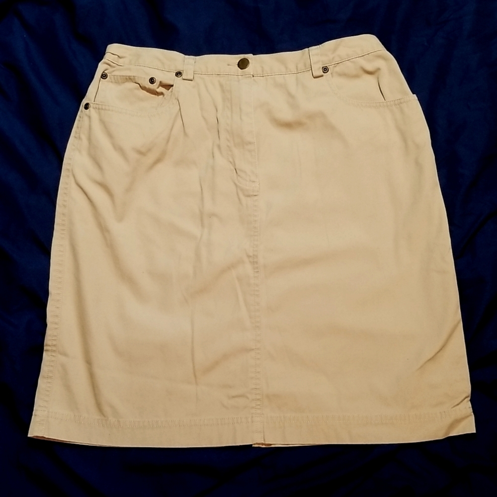 lightweight Cotton Canvas Skirt